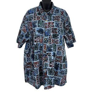 Cooke Street Honolulu Men Size XXL 2XL Aloha Hawaiian Short Sleeve Button EUC